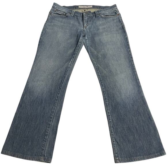 Joes Jeans Womens Size 29 Low Rise Boot Cut Zip Fly Med Wash Blue Denim W185410 - Picture 1 of 12